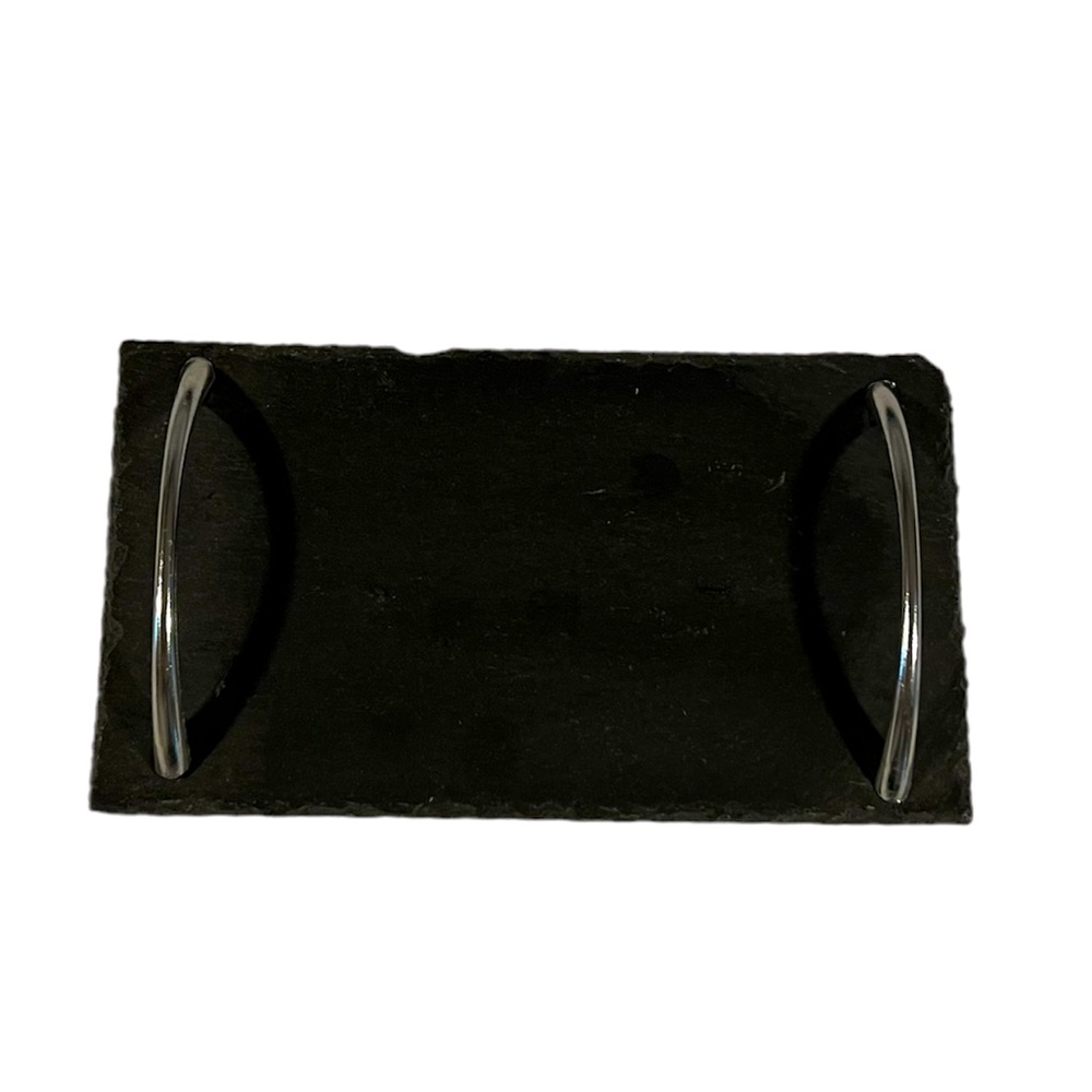 NWOT Gray slate mini serving tray 5.25” x 9”